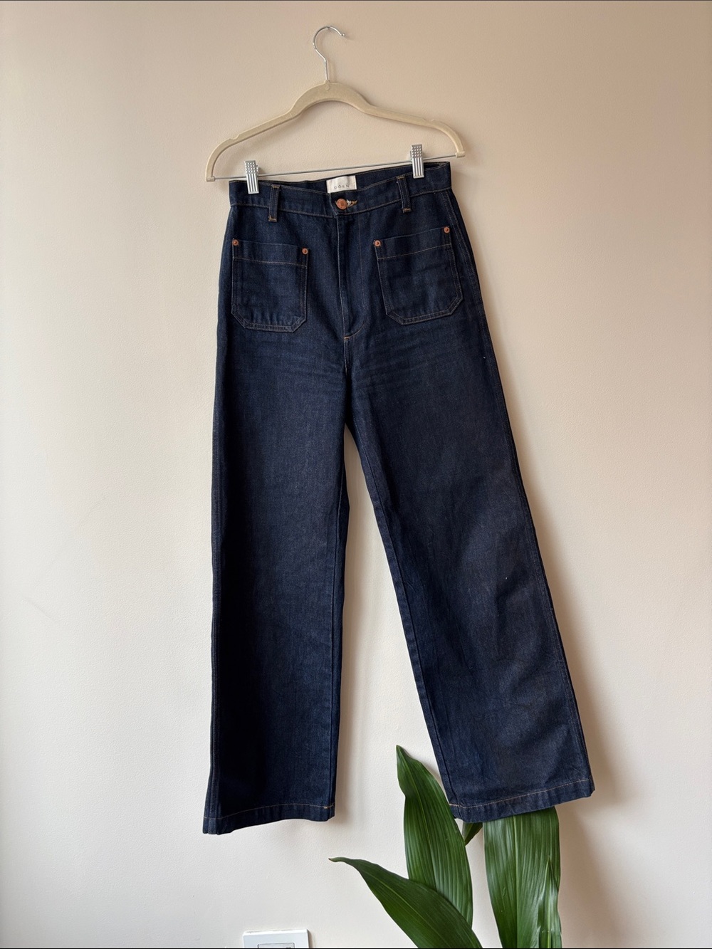 Dark Wash Wide Leg Jeans - Picture 2 of 6